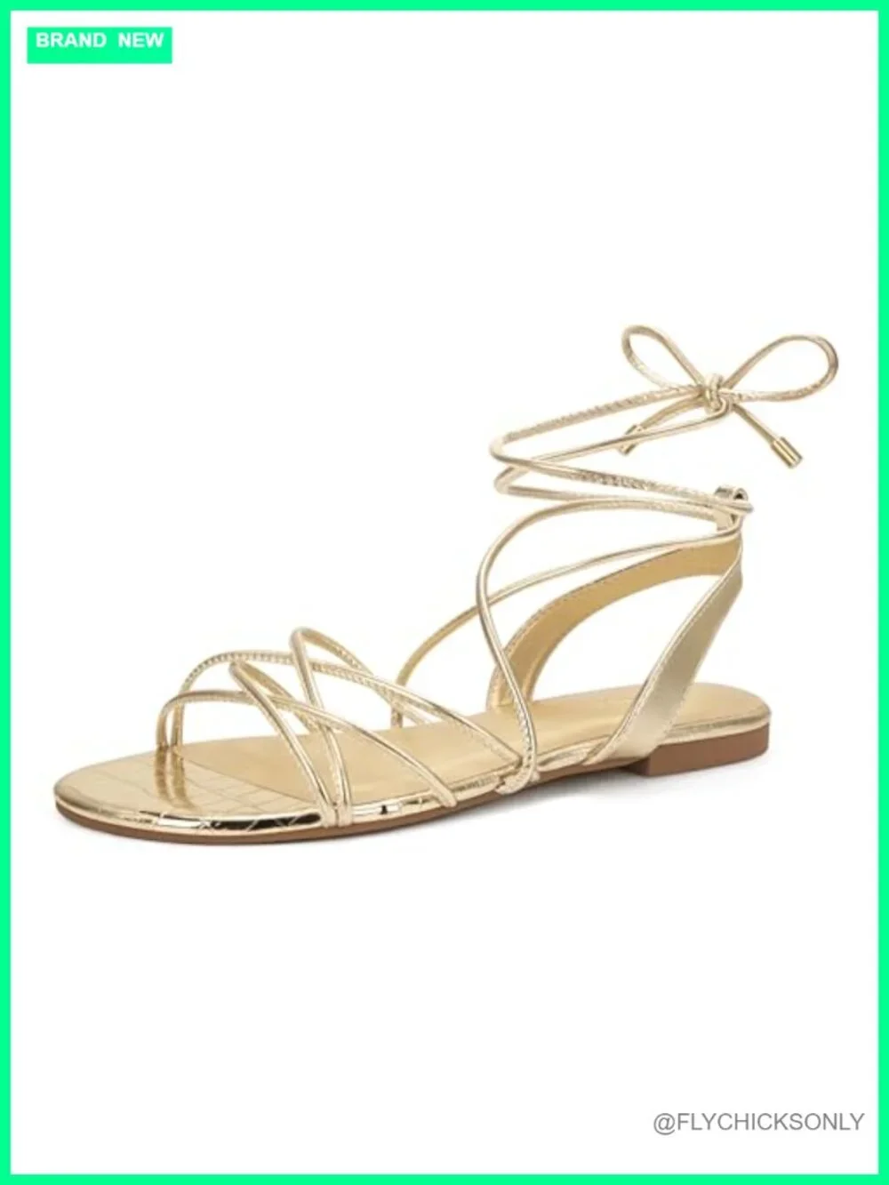 Women's Strappy Lace Up Gladiator Flat Sandals Open Toe